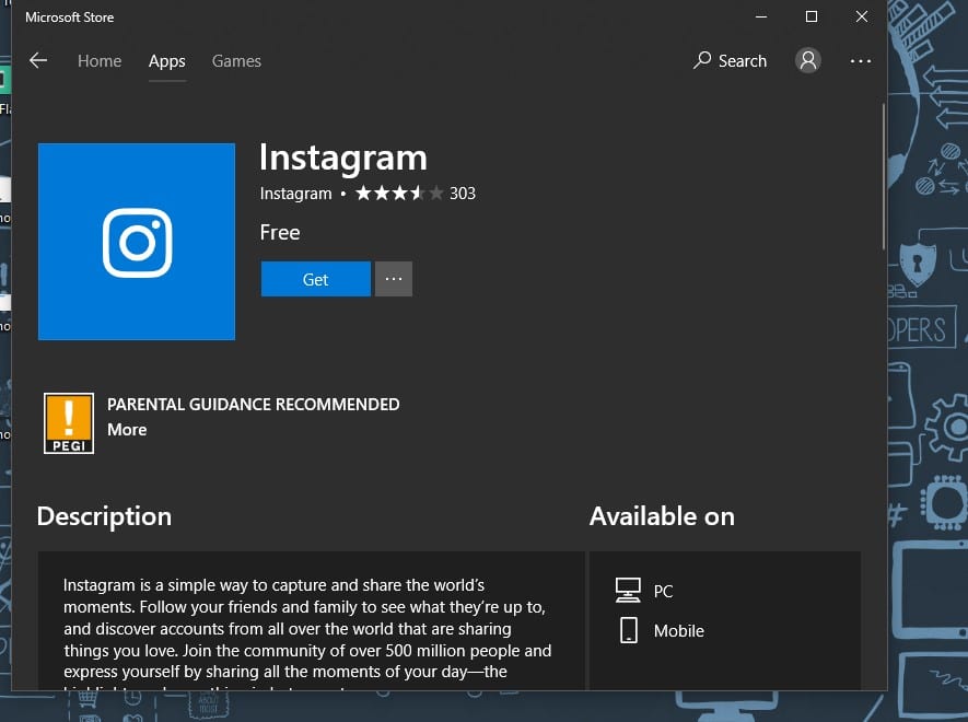 download instagram for pc windows 8