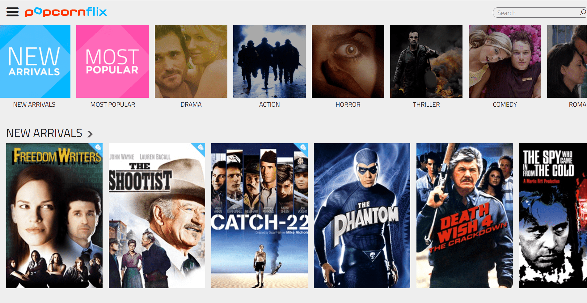 Watch free movies online- Popcorn Flix