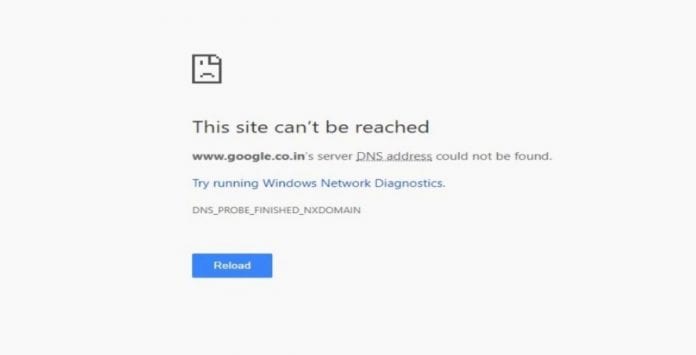 DNS_PROBE_FINISHED_NXDOMAIN error fix in Google Chrome