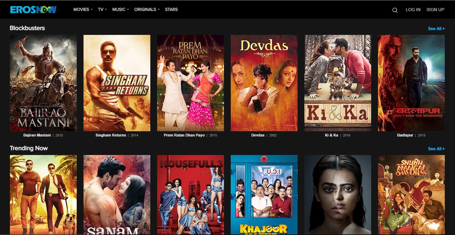 ErosNow Watch Hindi movies online