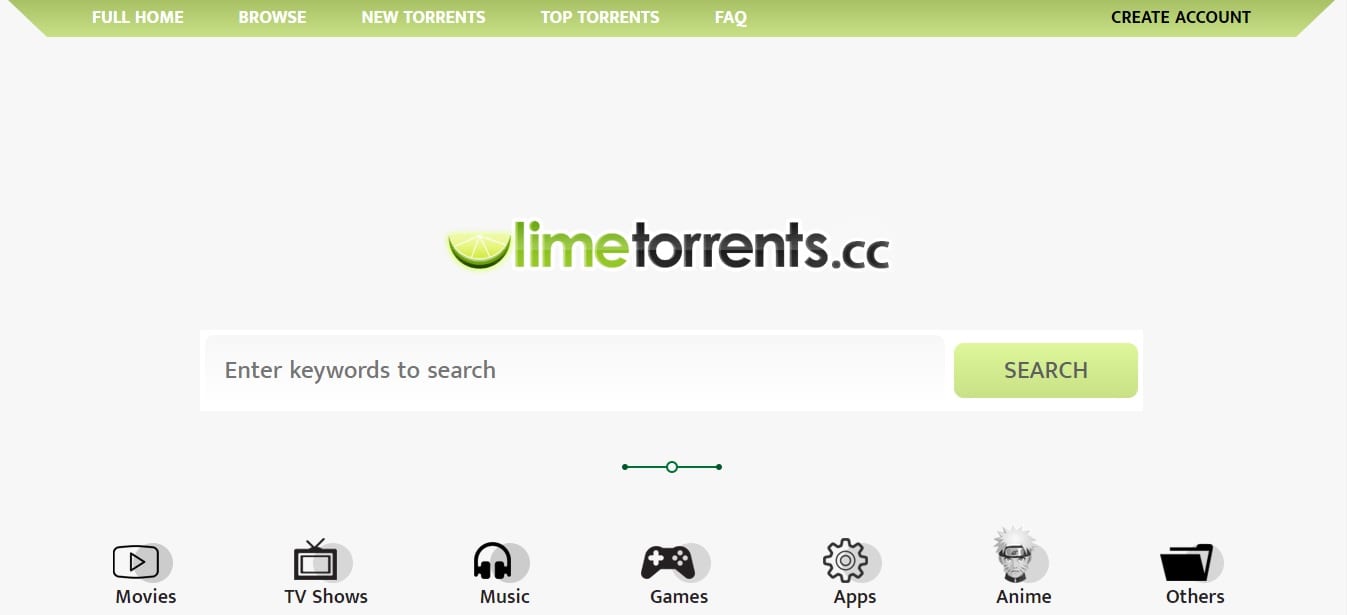 Limetorrents, un sitio como RARBG para descargar torrents