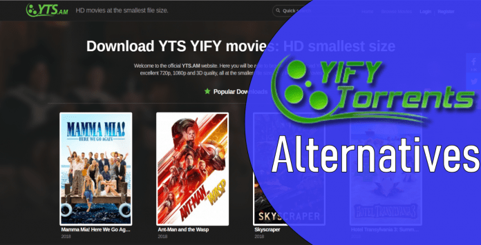 Yify YTS Torrent alternative sites