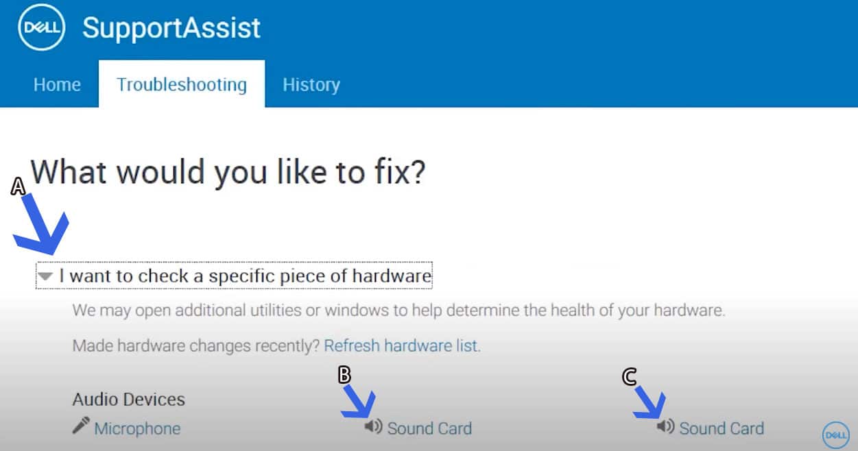 Test Sound on Dell PCs