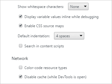 disable cache