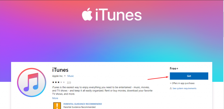 download itunes for windows 10