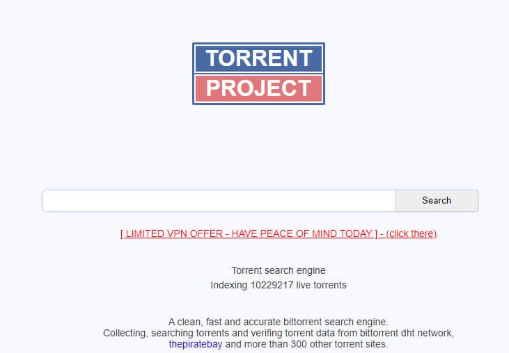 Torrent Project nuevo sitio