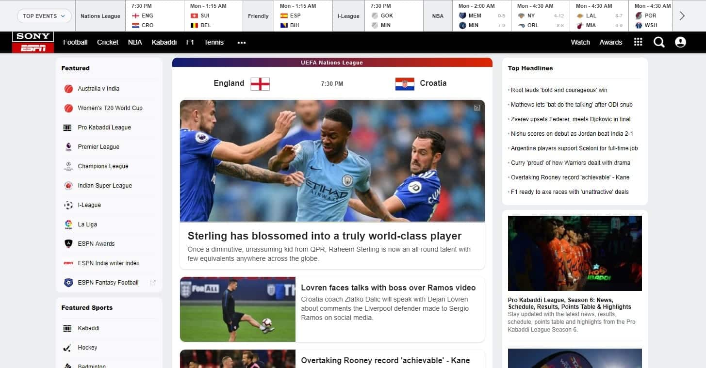 best websites to watch football live free