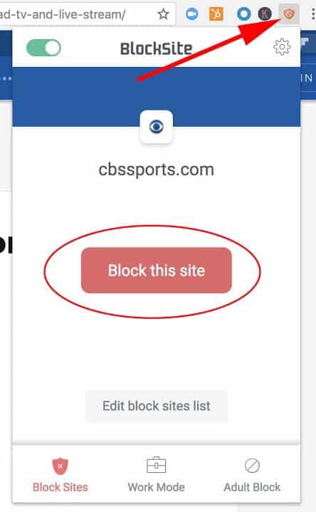 block websites in chrome