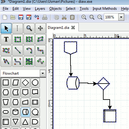 Dia network diagramming