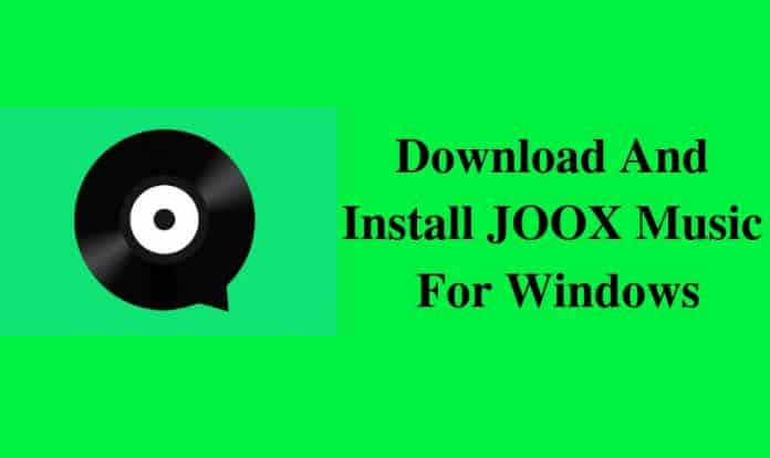 Joox music for windows