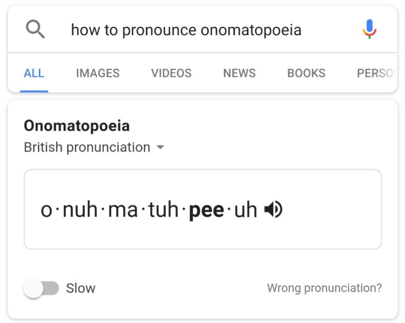 Google Search is testing Learn To Pronounce feature