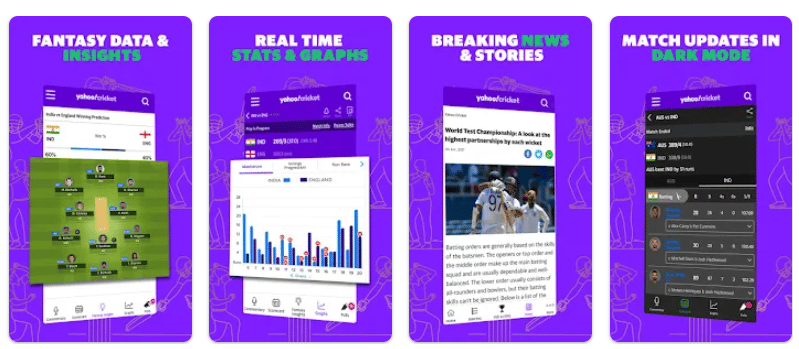 Yahoo Cricket App