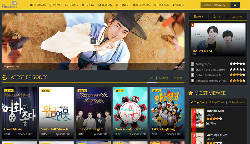 Korean drama website