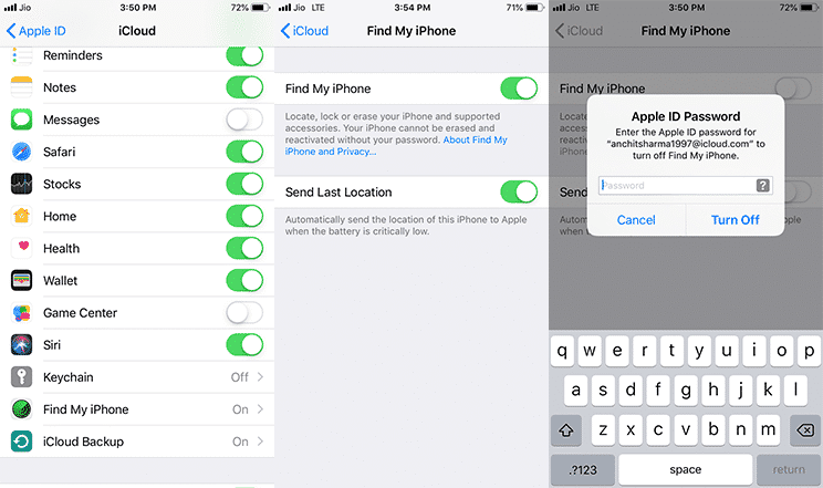 How to turn off Find My iPhone on your iPhone  iPad and Mac Device - 64