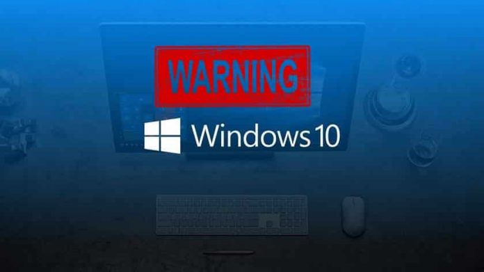 Microsoft issues warning about Windows 10 update