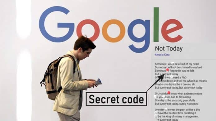 Google accused of stealing song lyrics, caught using secret morse code
