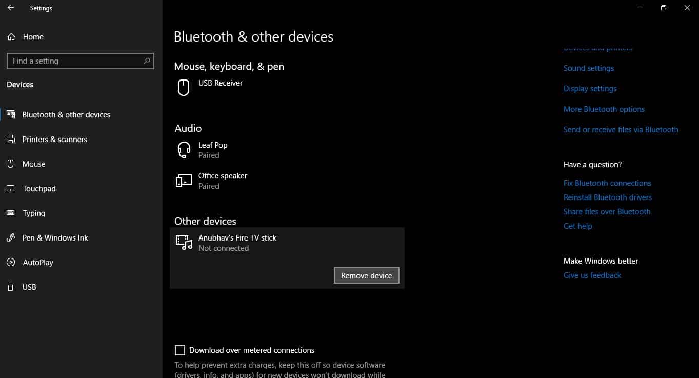 disable bluetooth