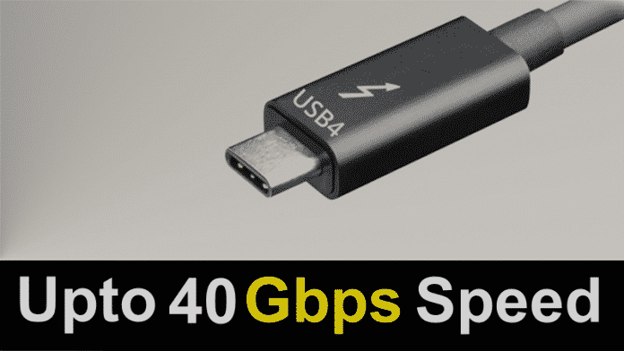 USB4 Released With Support Up To 40 Gbps Data Transfer