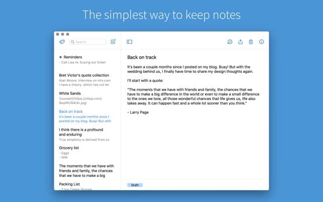 The 5 Best Note Taking Apps For Mac - 99