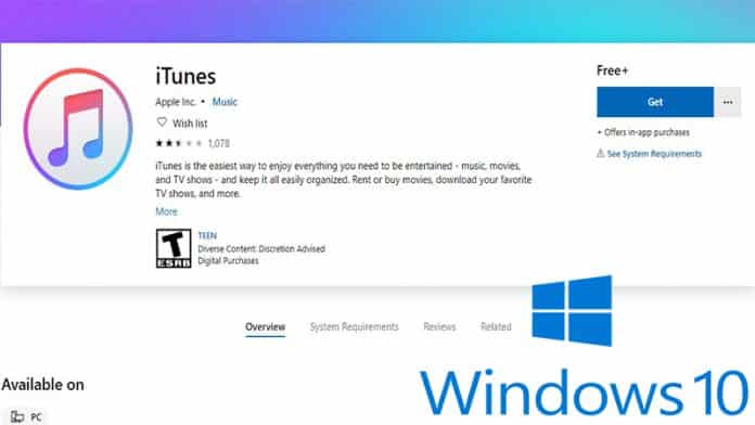Apple working on itunes for windows 10