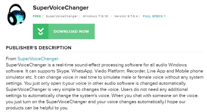 supervoice changer