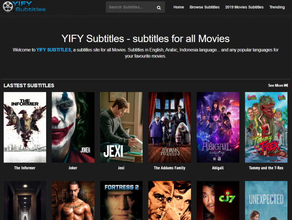 websites for movies subtitles