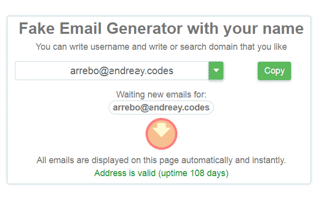 Fake Email Generator