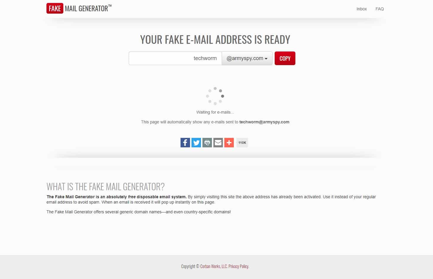pt.emailfake.com - Gerador de email - email tempo - Pt Email Fake
