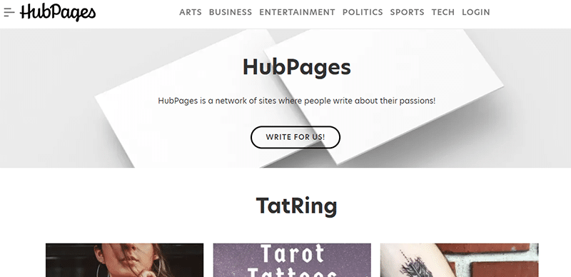 hubpages just like Tumblr