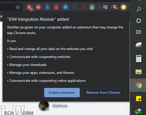 IDM integration Chrome