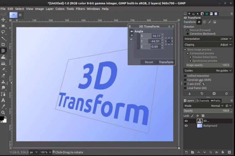 3D Transform Tool