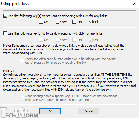 IDM Download Shortcuts