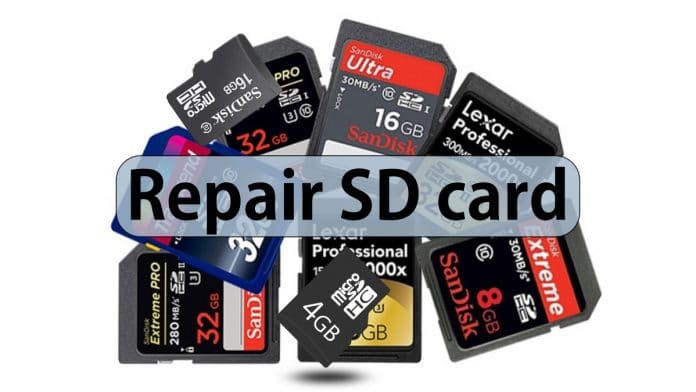 repair sd card