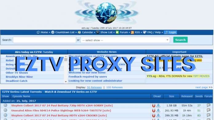 EZTV PROXY SITES