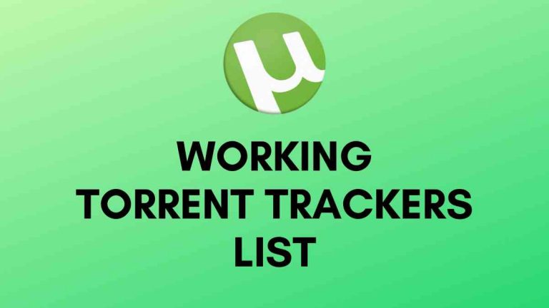WORKING TORRENT TRACKERS LIST
