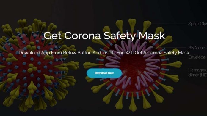 corona safety mask spam