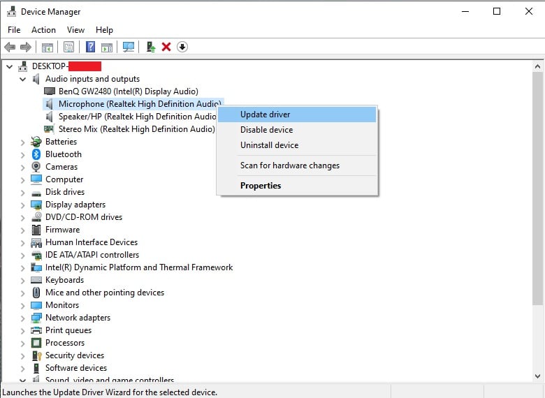 updating audio drivers updating audio drivers