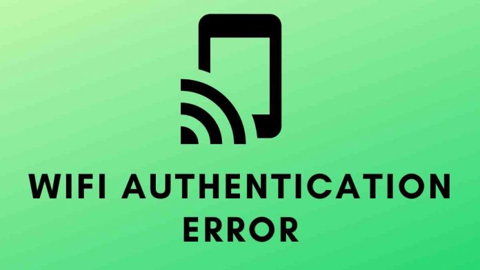 WiFi authentication error