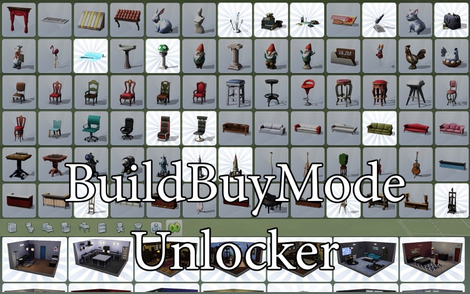 Unlock Every Item In Build Buy Mode