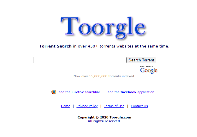 Toorgle Torrentz2.eu alternative