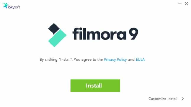 Filmora 9 Installation