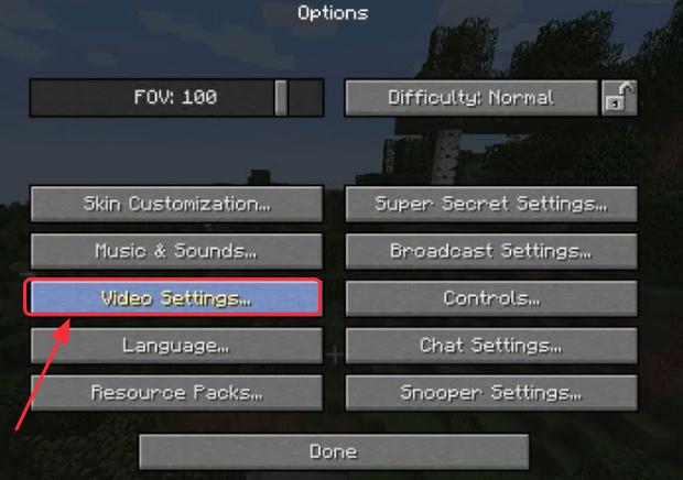 Turn Off VBOs for Minecraft