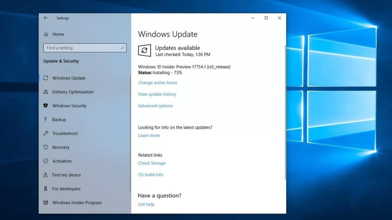 Windows-10-update-page