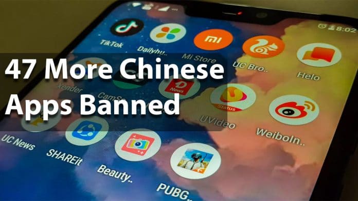 China 47 App Ban by Indian Government