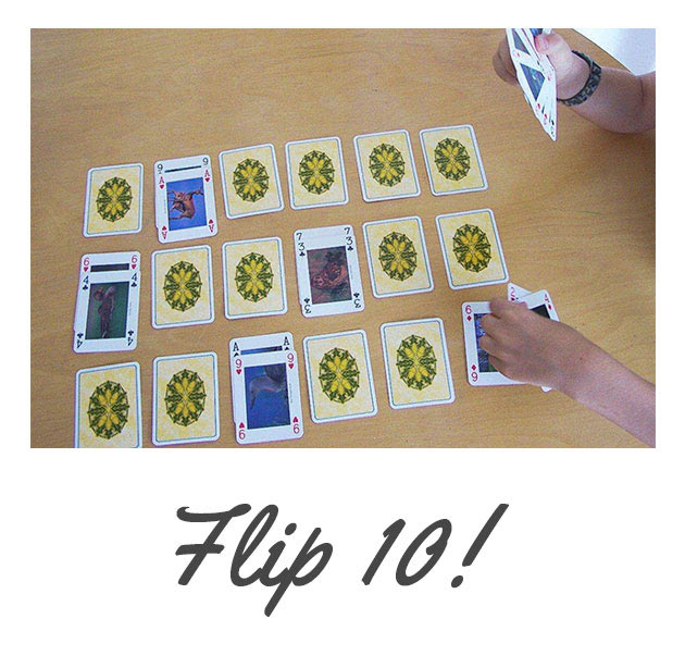 Flip 10 math game