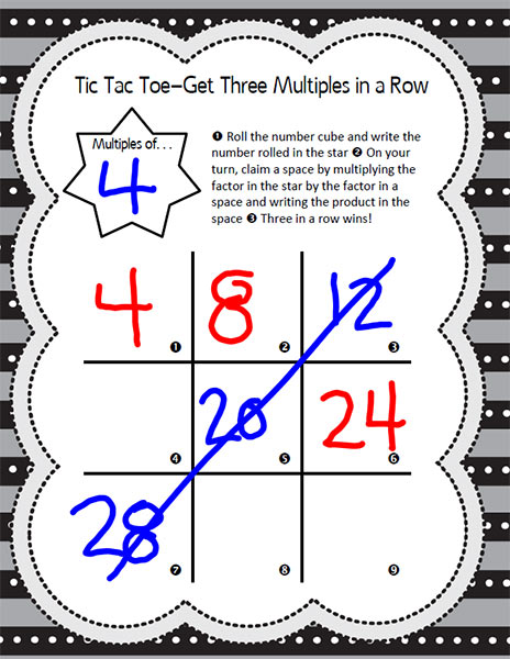 TicTacToe Math Game