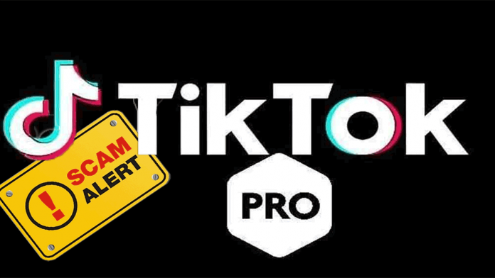 Tiktok Pro Malware Scam