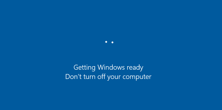 getting-windows-ready-stuck