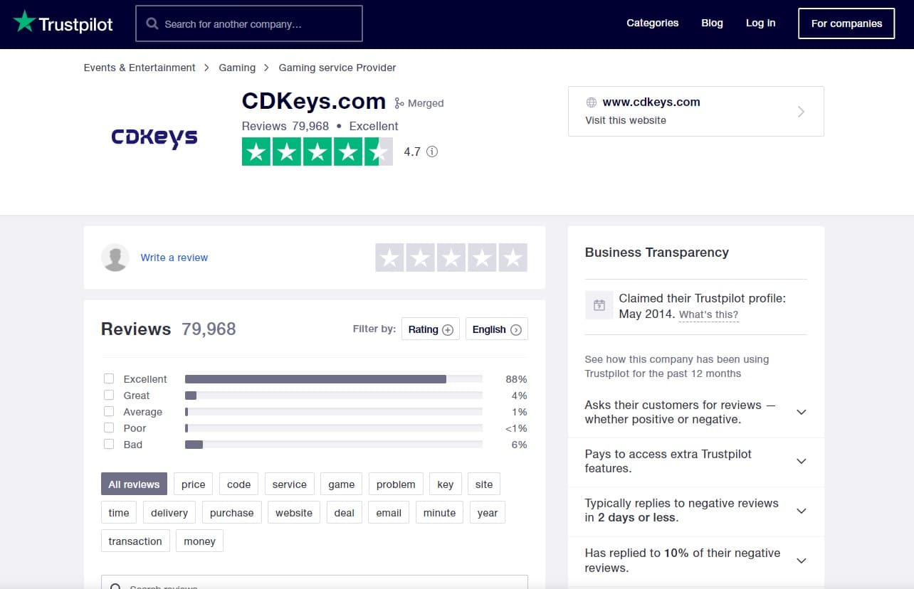 CDkeys review