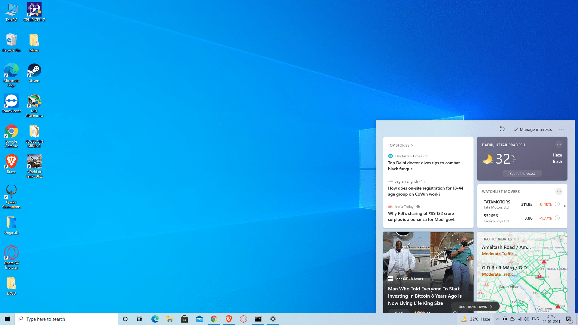 news and interest on windows 10